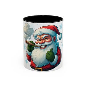 Naughty Santa Accent Coffee Mug (11, 15oz)