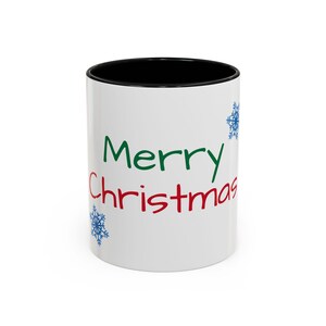 Accent Coffee Mug (11, 15oz) &quot;Merry Christmas&quot;