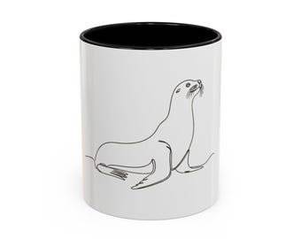 Sea Lion Accent Coffee Mug (11, 15oz)