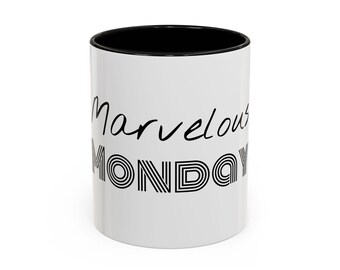 Accentkoffiemok (11, 15 oz) "Marvelous Monday"