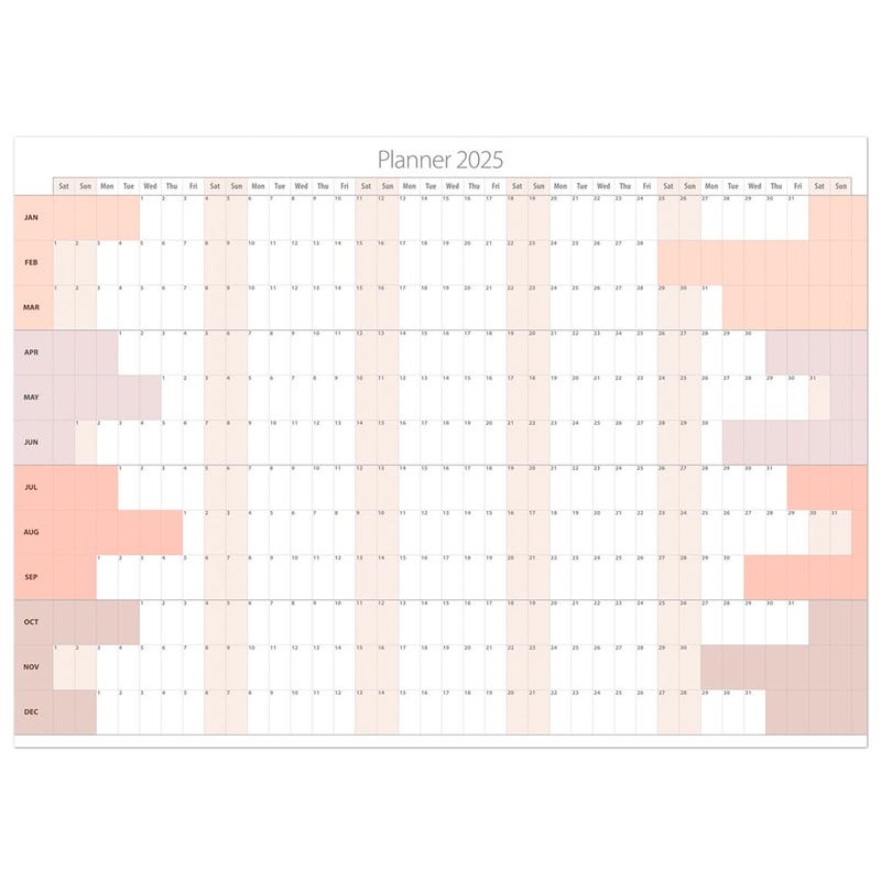 2025 Laminated Calendar Etsy