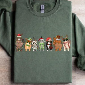 Cats Christmas Sweatshirt, Meowy Christmas Shirt, Christmas Gifts, Cat Sweater, Cats Sweatshirt, Cat Lover Christmas Shirt, Christmas Shirt