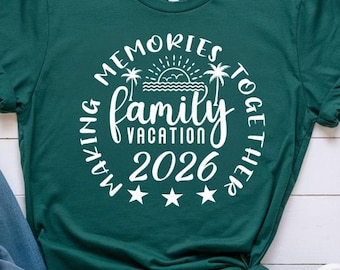 Family Vacation 2026 T-shirt, Creating Memories Together Shirts, Family Matching Tee, Family Vacation Shirts, Family Beach Trip Shirt