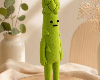 Sparrisfiguren Siggi med rumpa | 3D-printad sparris | Rolig dekoration |