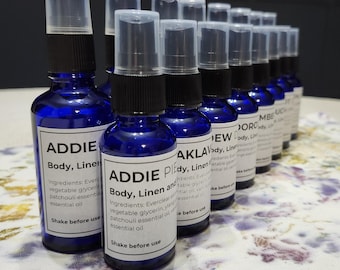 Essential Oil Spray: Natural Body, Linen, Room Fragrance