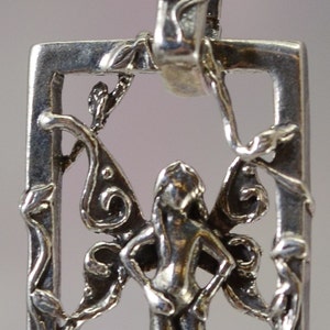 Faerie Imp Fantasy Jewelry Pendant in Sterling Silver image 2