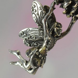 Pinecone Faerie Pendant in Sterling Silver image 2
