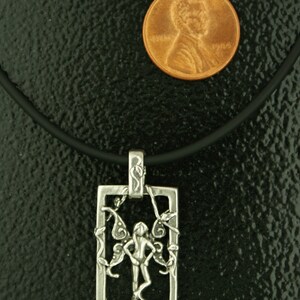 Faerie Imp Fantasy Jewelry Pendant in Sterling Silver image 4