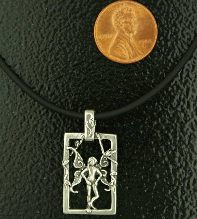 Faerie Imp Fantasy Jewelry Pendant in Sterling Silver image 4