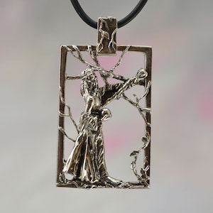 Fantasy Jewelry Wizard Pendant in Sterling Silver