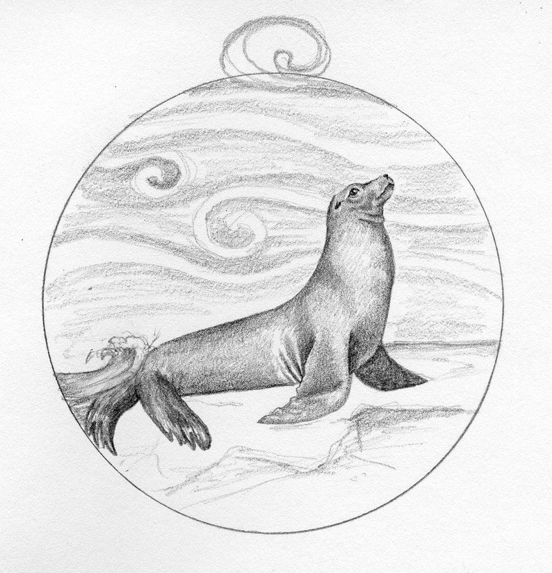 Seal Necklace, Seal Medallion, Sterling Silver Animal Jewelry, Spirit Animal Sea Lion Pendant image 10