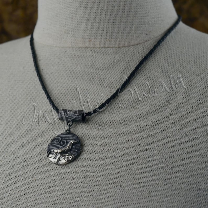 Seal Necklace Seal Medallion Sterling Silver Animal Jewelry Etsy