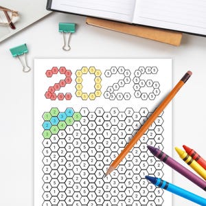 印刷可能な2026年貯蓄チャレンジ（低額貯金チャレンジ、積立金チャレンジ、小銭貯金チャレンジ、封筒チャレンジ、蜂テーマ＆無地バージョン） 画像 4