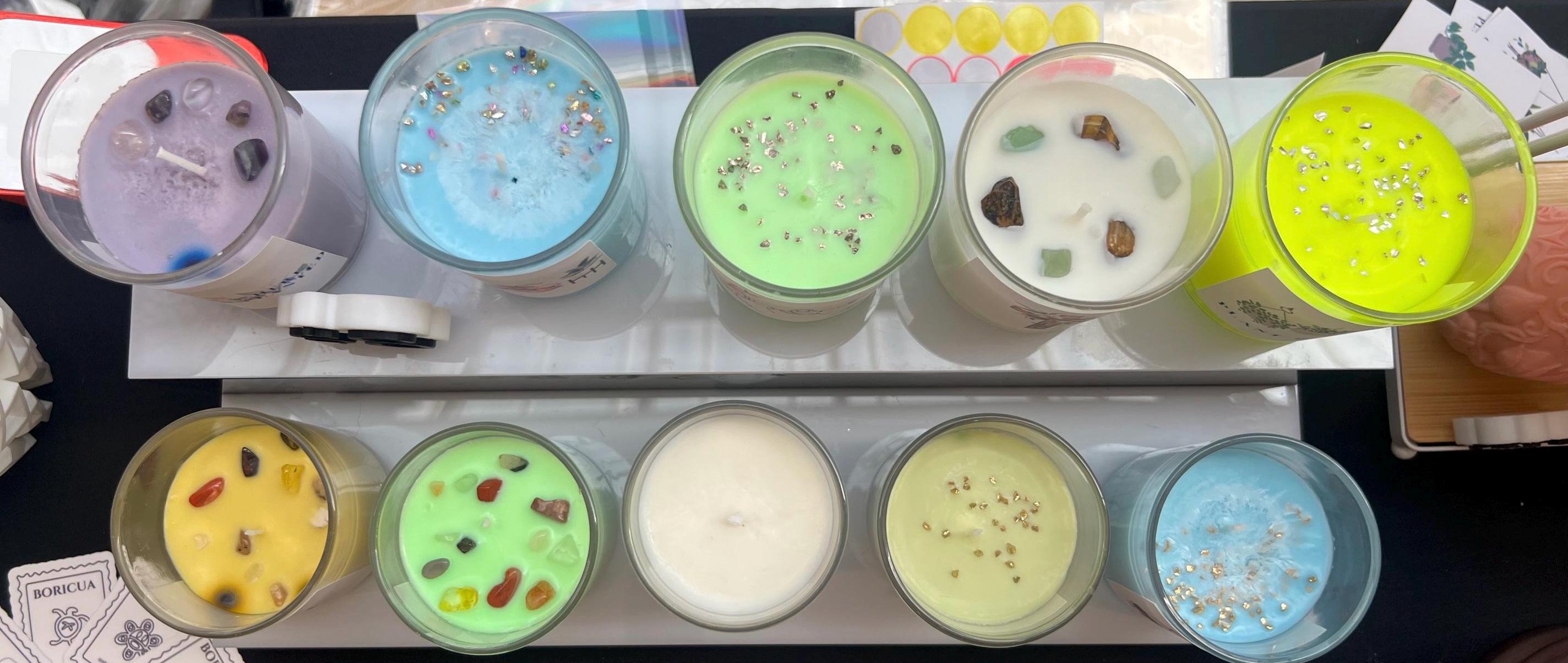 Crystal Glass Candles - Etsy