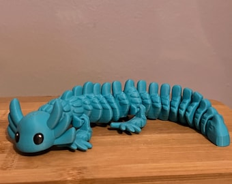 Articulated 3D print axolotl