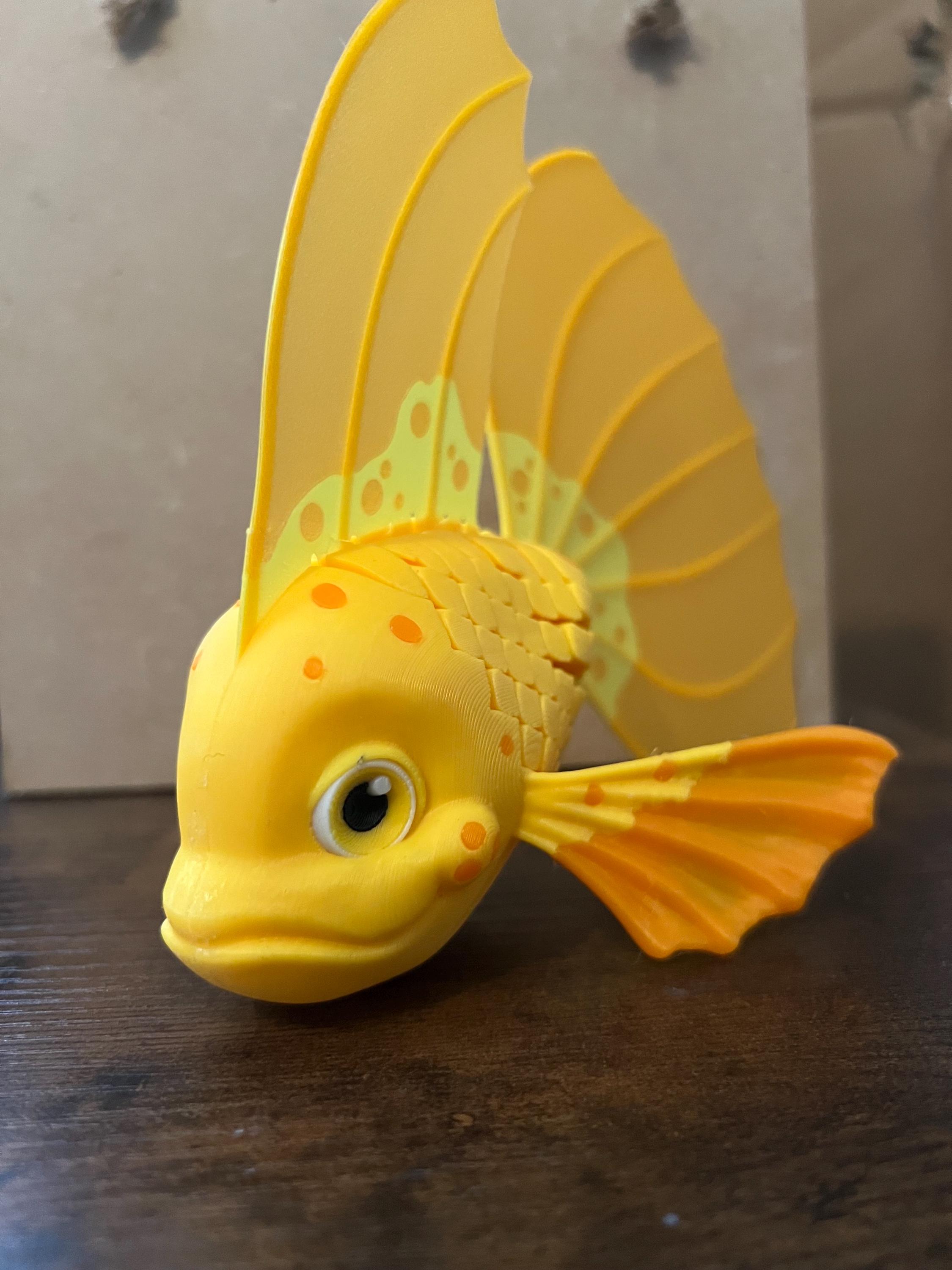 Articulated 3D printed tropical fish