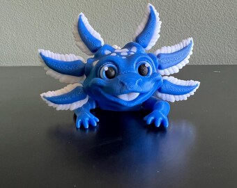 3D printed articulated axolotl