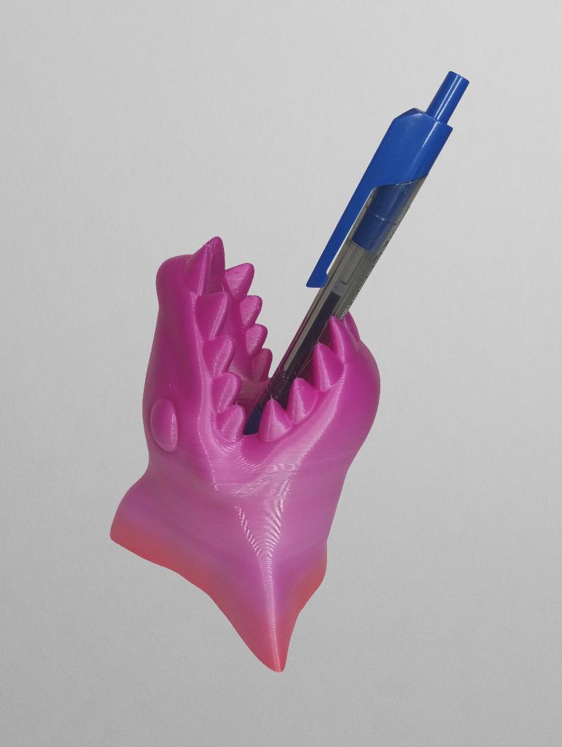 thumbnail image 2 of Cute Cartoon Toothbrush Holder For Kids, Fun Resin Pen Pencil Holder, Mini Animal Single Tooth Brush Stand, Creative Bathroom Organizer Storage For Vanity Countertop, Office (Shark 2 of 10