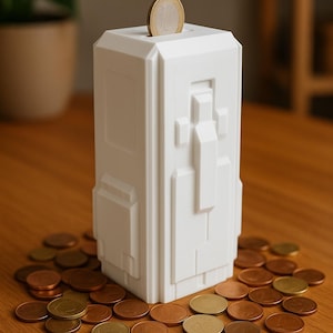 Warframe Replica Piggy Bank – Corpus Loot Box | 3D Printed Fan Art | Gamer Gift or Decor
