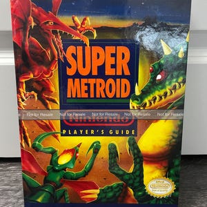 Super Metroid - Nintendo Player&#39;s Guide - CUSTOM HARDCOVER