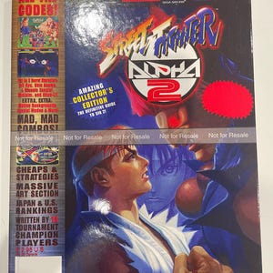 Street Fighter Alpha 2 - Versus Books Strategy Guide - CUSTOM HARDCOVER