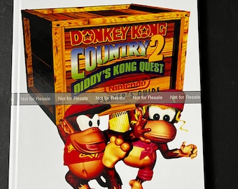 Donkey Kong Country 2: Diddy's Kong Quest - Nintendo Player's Guide - CUSTOM HARDCOVER