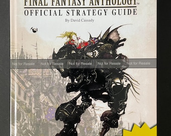 Final Fantasy Anthology - BradyGames Official Strategy Guide - CUSTOM HARDCOVER