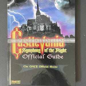 Castlevania: Symphony of the Night - BradyGames Official Guide - CUSTOM HARDCOVER