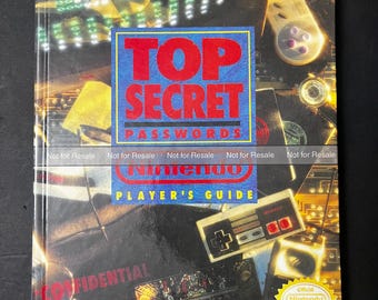 Top Secret Passwords - Nintendo Player's Guide - CUSTOM HARDCOVER