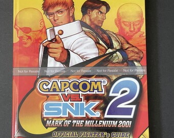 Capcom vs SNK 2: Mark of the Millennium 2001 - BradyGames Official Fighter's Guide - CUSTOM HARDCOVER