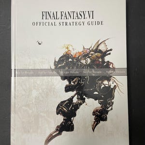 Final Fantasy VI - BradyGames Official Strategy Guide - CUSTOM HARDCOVER