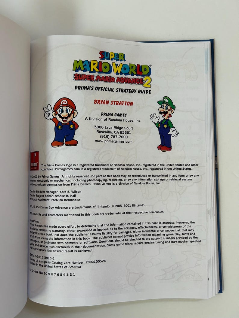 Super Paper Mario Prima Guide.pdf Super Mario Advance 2: Super Marios World - Prima's Official Strategy ...