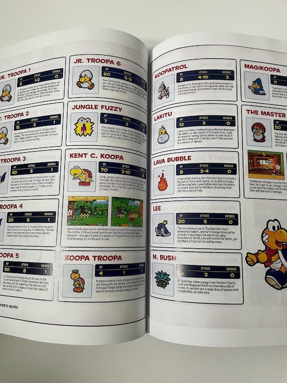 Paper Mario - Nintendo Player's Guide - CUSTOM HARDCOVER - Etsy