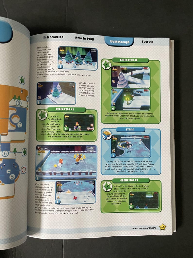 Super Paper Mario Prima Guide.pdf Super Mario 3D World - Prima Official Game Guide - CUSTOM HARDCOVER - Etsy