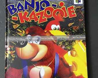 Banjo-Kazooie - Nintendo Player&#39;s Guide - CUSTOM HARDCOVER