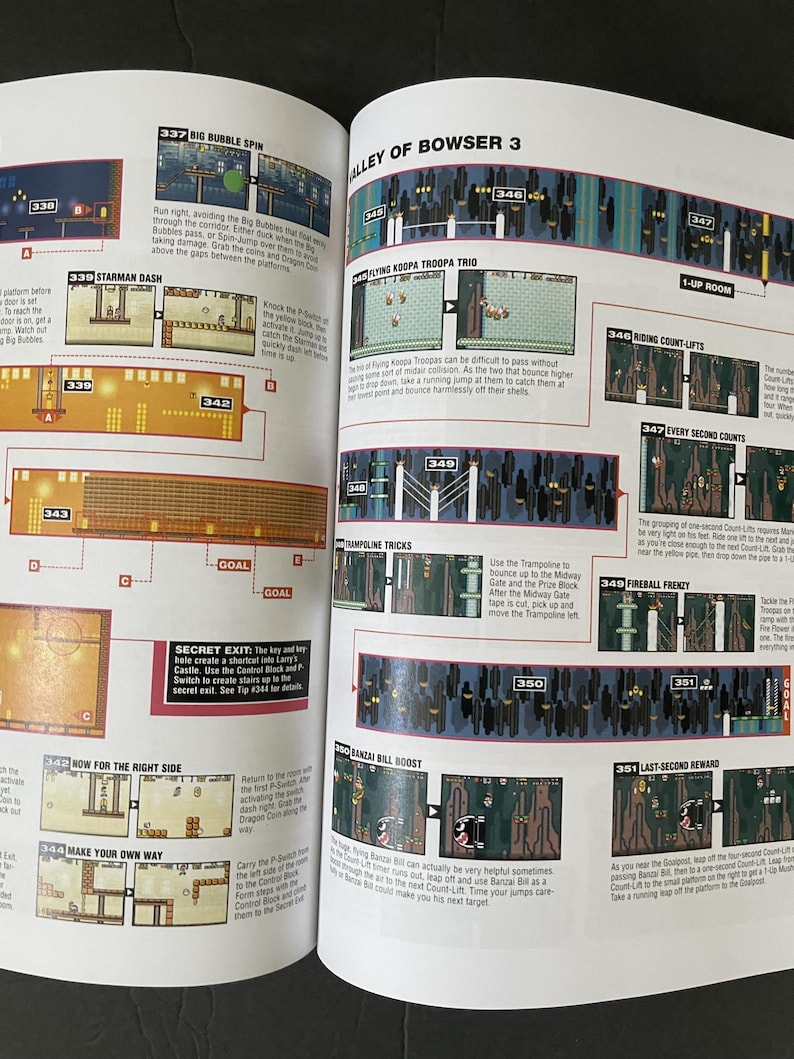 Super Mario World Guide.pdf Super Mario World - Fan Made Strategy Guide - CUSTOM HARDCOVER - Etsy