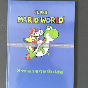 Super Mario World - Fan Made Strategy Guide - CUSTOM HARDCOVER