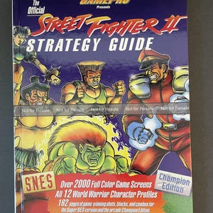 Street Fighter II - GamePro&#39;s Official Strategy Guide - CUSTOM HARDCOVER