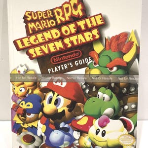 Super Mario RPG - Legend of the Seven Stars - Nintendo Player&#39;s Guide - CUSTOM HARDCOVER