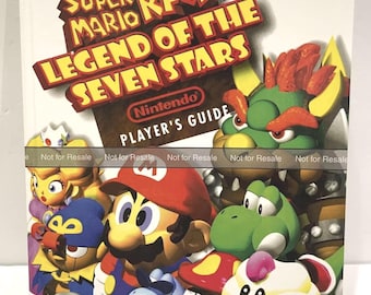Super Mario RPG - Legend of the Seven Stars - Nintendo Player's Guide - CUSTOM HARDCOVER