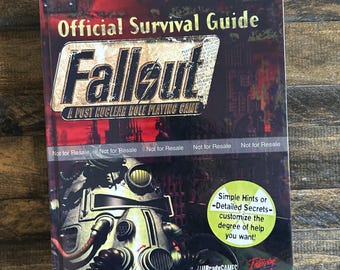 Fallout Official Survival Guide - BradyGames Strategy Guide - CUSTOM HARDCOVER