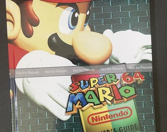 Super Mario 64 - Nintendo Player's Guide - CUSTOM HARDCOVER