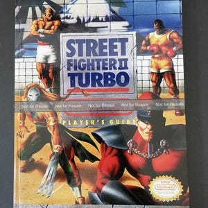 Street Fighter II Turbo - Nintendo Player&#39;s Guide - CUSTOM HARDCOVER