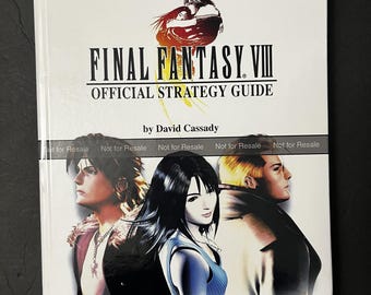 Final Fantasy VIII - BradyGames Official Strategy Guide - CUSTOM HARDCOVER