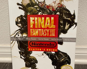 Final Fantasy III - Nintendo Player&#39;s Guide - CUSTOM HARDCOVER