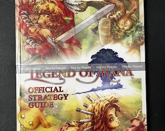 Legend of Mana - BradyGames Official Strategy Guide - CUSTOM HARDCOVER