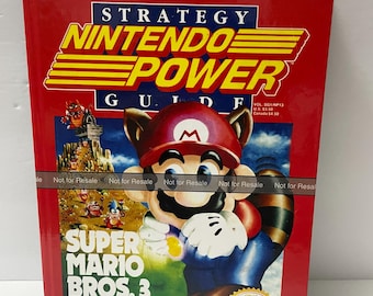 Super Marios Bros. 3 - Nintendo Power Strategy Guide - CUSTOM HARDCOVER