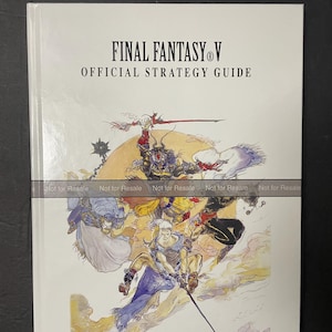 Final Fantasy V - BradyGames Official Strategy Guide - CUSTOM HARDCOVER