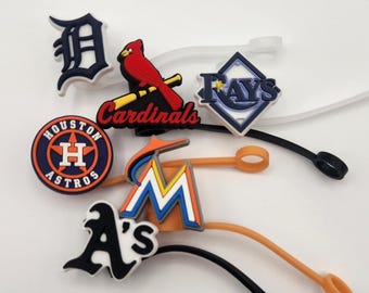 8mm Baseball Straw Toppers