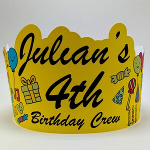 Personalized 4th Birthday Girl Crown – Custom Name & Age Tiara for a Truly Unforgettable Celebration